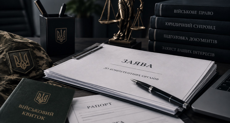 Заява та юридичні документи на столі